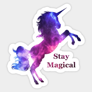 Stay Magical Unicorn Sticker